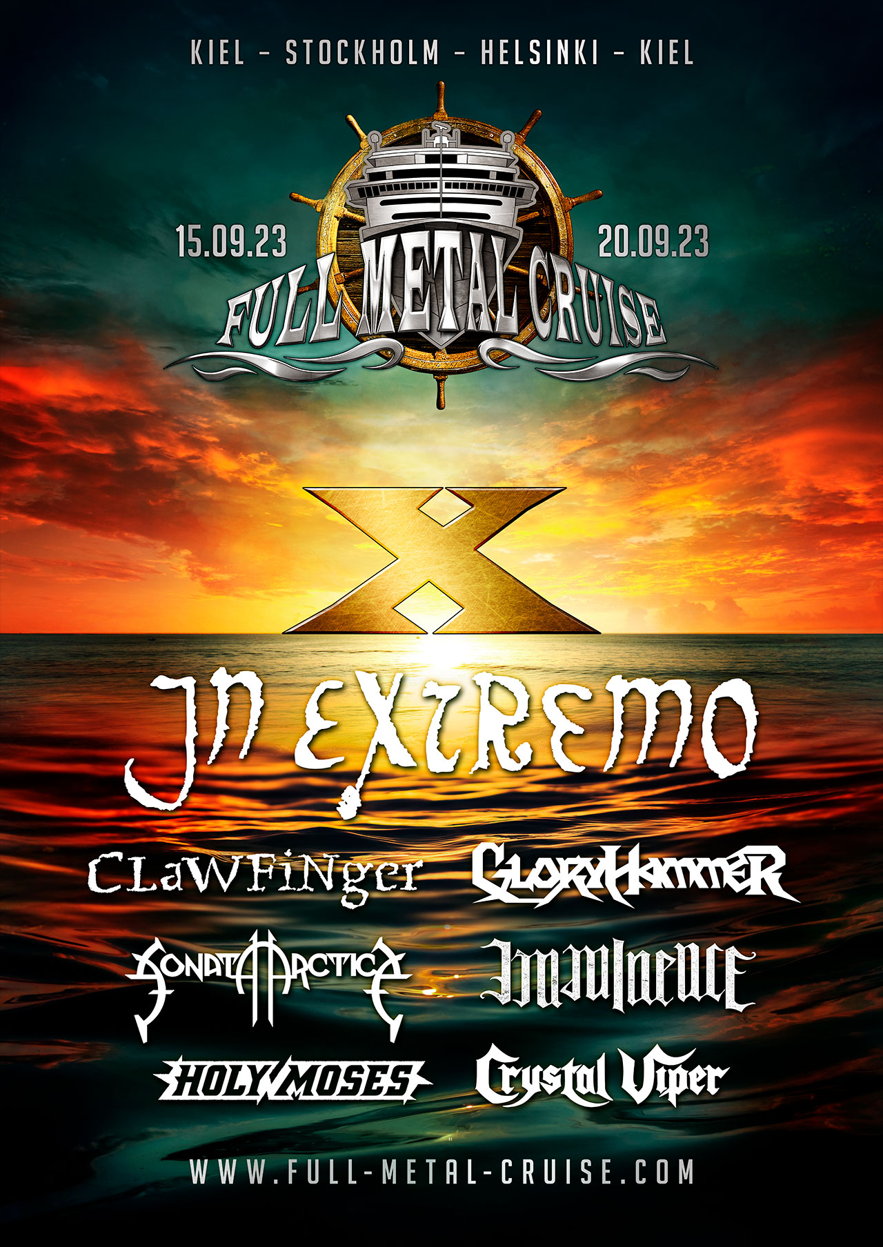 Buchungsstart & erste Bands für Full Metal Cruise X